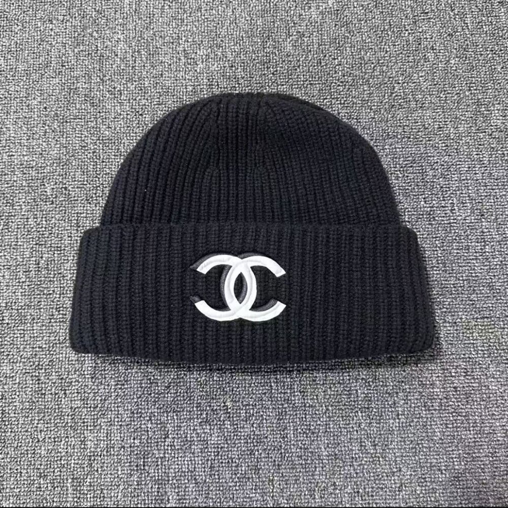 Chanel Classic Double C Knitted Beanie, Stylish and Warm